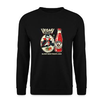 Végétalien depuis 1897 - Sweat-shirt Unisexe - noir - Devant - Alina (178cm) & Michal (187cm)