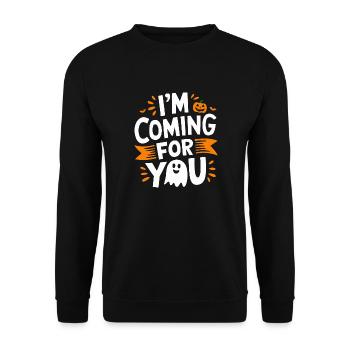 I'm coming for you - Sweat-shirt Unisexe - noir - Devant - Alina (178cm) & Michal (187cm)