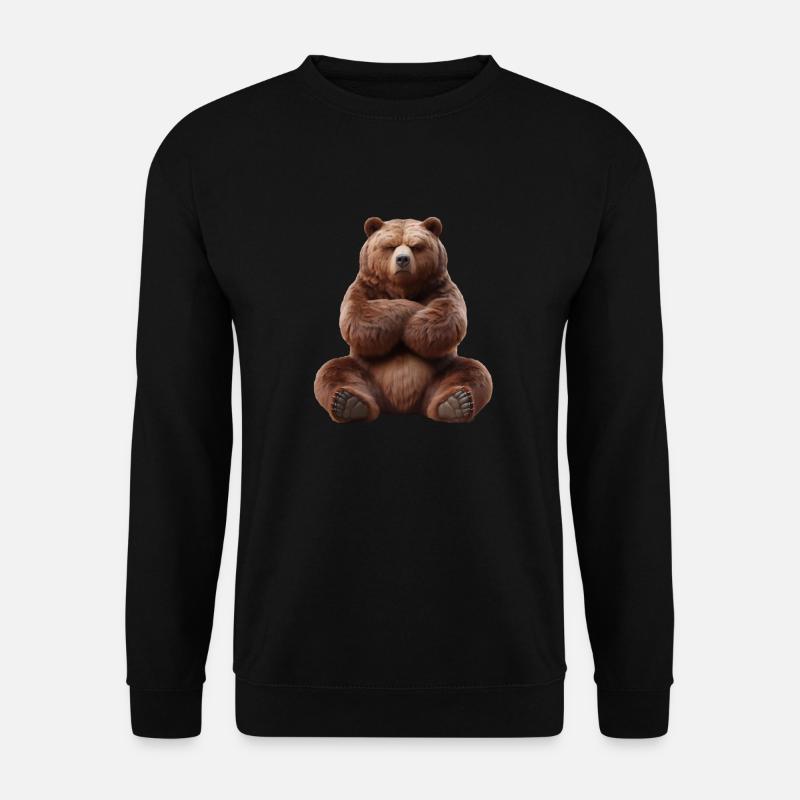 Bear grim 3 - Unisex Sweatshirt - black