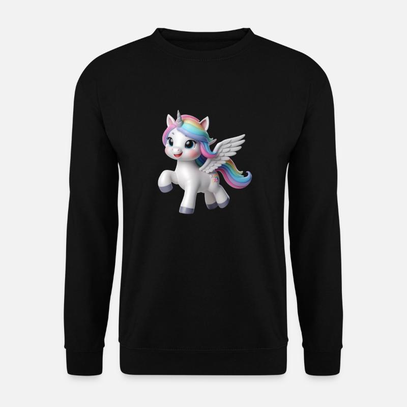 Einhorn 2 - Unisex Pullover - Schwarz