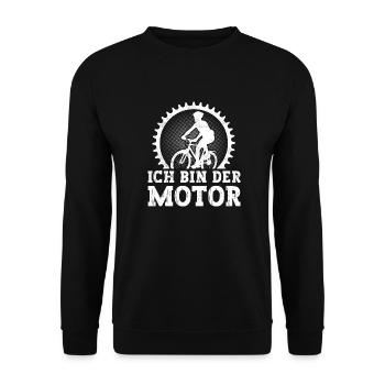Vélo Disant VTT Vélo de route E-Bike - Sweat-shirt Unisexe - noir - Devant - Alina (178cm) & Michal (187cm)