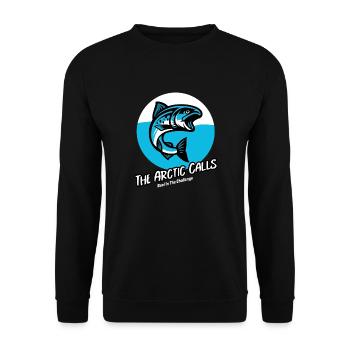 The Arctic Calls Reel in the Challenge - Unisex Sweatshirt - black - Front - Alina (178cm) & Michal (187cm)
