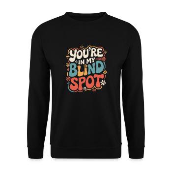 Blinde Blindheit Sehbehinderte Menschen - Unisex Pullover - Schwarz - Vorne - Alina (178cm) & Michal (187cm)