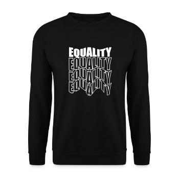 Equality - Unisex Pullover - Schwarz - Vorne - Alina (178cm) & Michal (187cm)