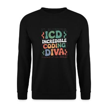 Passionate coding - Unisex Sweatshirt - black - Front - Alina (178cm) & Michal (187cm)