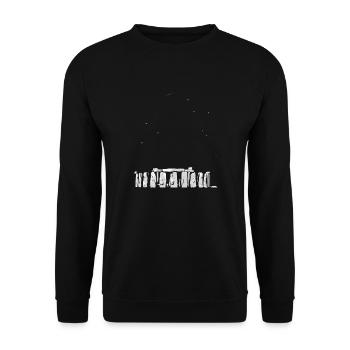 Stonehenge, Wiltshire - Unisex Pullover - Schwarz - Vorne - Alina (178cm) & Michal (187cm)