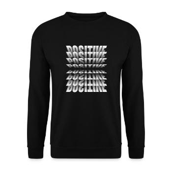 Positiv - Unisex Pullover - Schwarz - Vorne - Alina (178cm) & Michal (187cm)