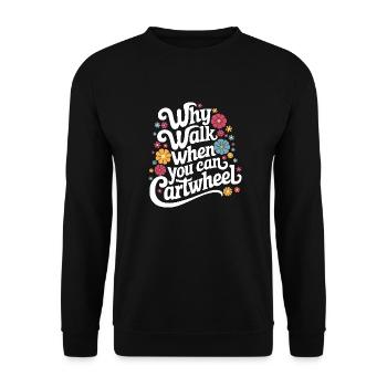 Turnen Turner Gymnastik - Unisex Pullover - Schwarz - Vorne - Alina (178cm) & Michal (187cm)