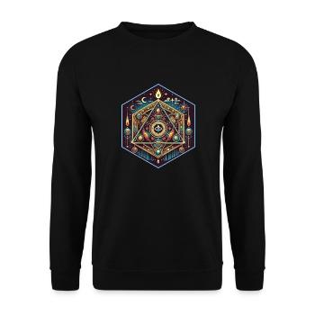 Orgon Energie Logo - Unisex Pullover - Schwarz - Vorne - Alina (178cm) & Michal (187cm)