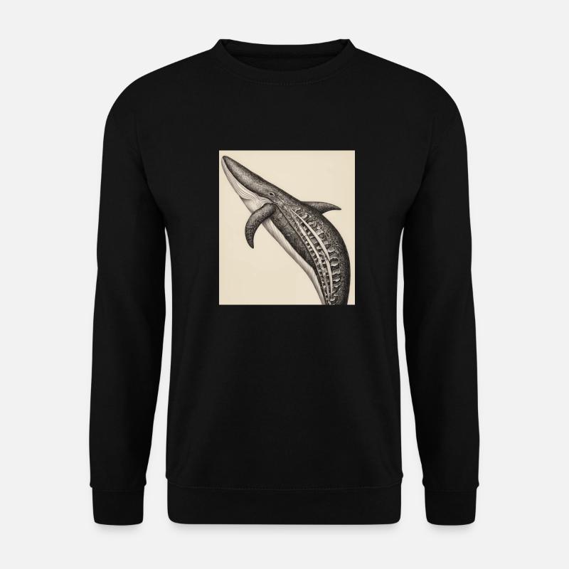 Anatomie de la baleine - Sweat-shirt Unisexe - noir
