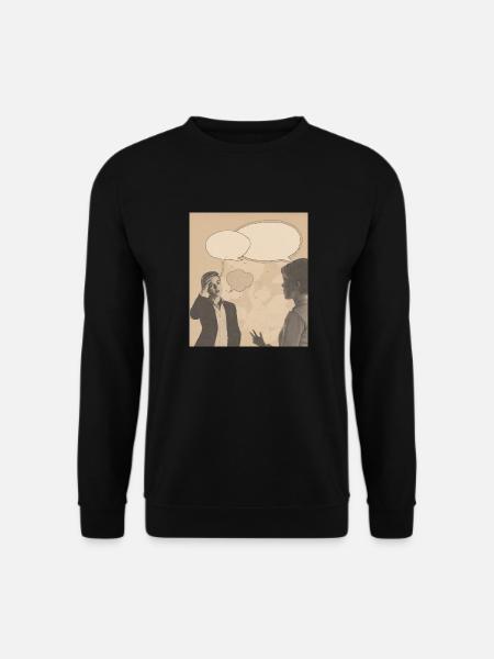 Retro Conversation - Unisex Sweatshirt - black
