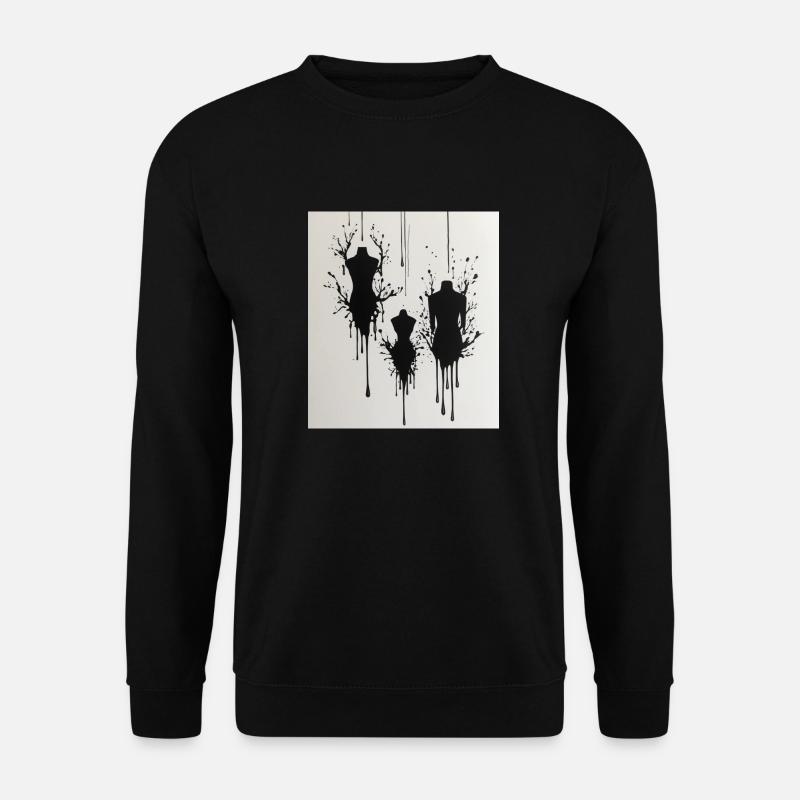 Mannequins with ink stains - Unisex Sweatshirt - black