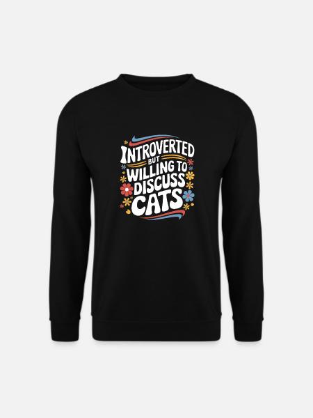 Introvert, antisocial, introvert - Unisex Sweatshirt - black