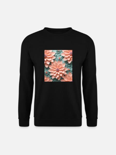 Paper flowers - Unisex Sweatshirt - black