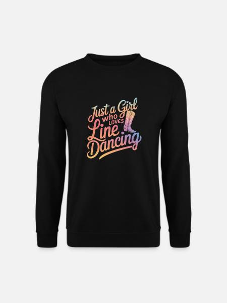 Line Dancing Dancing Dancers - Unisex Sweatshirt - black