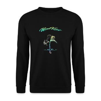 Kitesurfer Palme - Unisex Pullover - Schwarz - Vorne - Alina (178cm) & Michal (187cm)