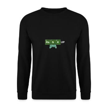 Level Up: Ranked Edition - Unisex Pullover - Schwarz - Vorne - Alina (178cm) & Michal (187cm)