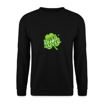 Irish Lover: Forever in Love with Ireland - Unisex Pullover - Schwarz - Vorne - Alina (178cm) & Michal (187cm)