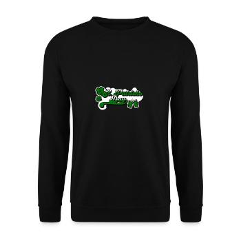 St. Patrick’s Day: Drink, Dance, Celebrate - Unisex Pullover - Schwarz - Vorne - Alina (178cm) & Michal (187cm)