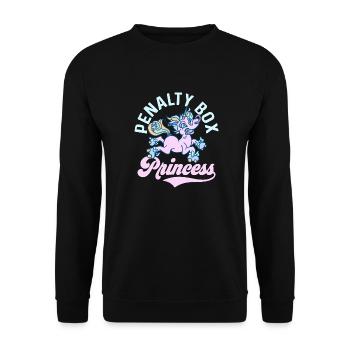 Penalty Box Princess Skating Roller Derby - Unisex Sweatshirt - black - Front - Alina (178cm) & Michal (187cm)
