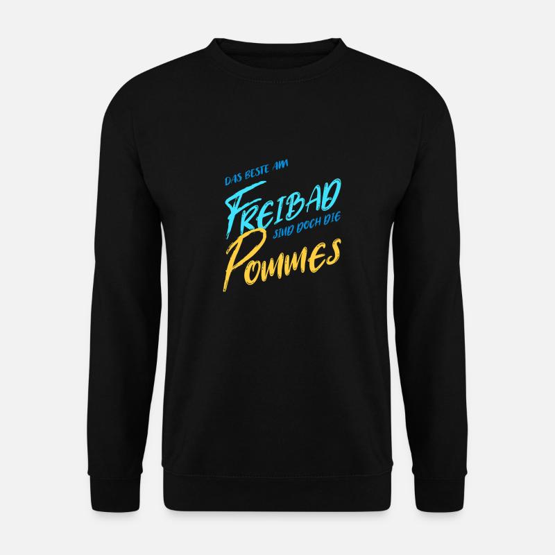 das Beste am Freibad - Unisex Pullover - Schwarz