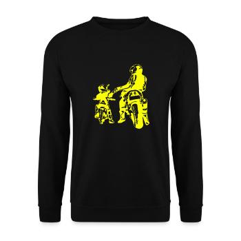 Crâne de hors-la-loi Gangs d’autoroutes Mort de motard - Sweat-shirt Unisexe - noir - Devant - Alina (178cm) & Michal (187cm)