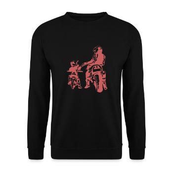 Crâne de hors-la-loi Gangs d’autoroutes Mort de motard - Sweat-shirt Unisexe - noir - Devant - Alina (178cm) & Michal (187cm)
