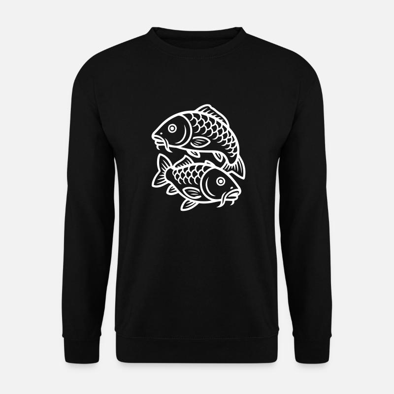Fische Karpfen - Unisex Pullover - Schwarz