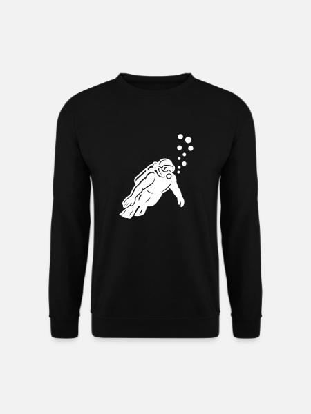 Diver Silhouette - Unisex Sweatshirt - black