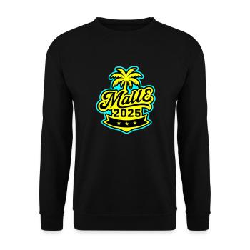 Malle 2025 Palme Mallorca - Unisex Pullover - Schwarz - Vorne - Alina (178cm) & Michal (187cm)