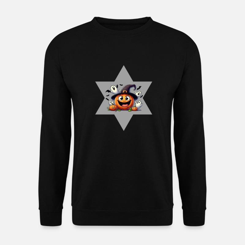 Halloween Pumpkin Ghost Star - Unisex Sweatshirt - black