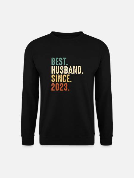 Bester Ehemann seit 2023 Ehe Hochzeit Verheiratet - Unisex Pullover - Schwarz
