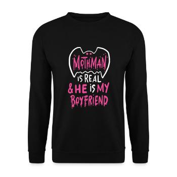 L’amour de Mothman pour les fans de Cryptid - Sweat-shirt Unisexe - noir - Devant - Alina (178cm) & Michal (187cm)