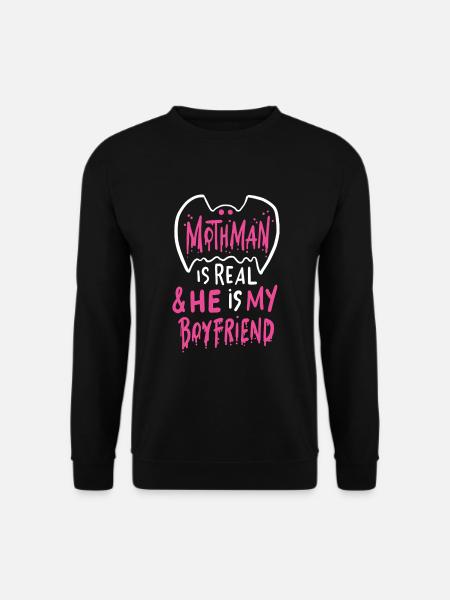 Mothman Liebe für Kryptid-Fans - Unisex Pullover - Schwarz