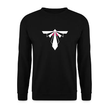 Infinity Int. Service & Sicherheit Logo Single - Unisex Pullover - Schwarz - Vorne - Alina (178cm) & Michal (187cm)