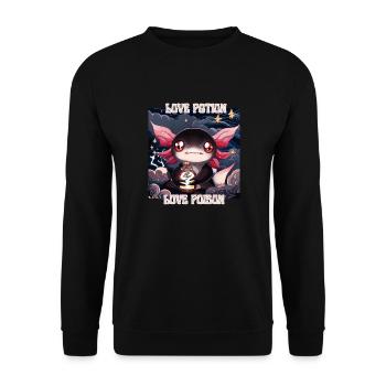 Love Potion - Unisex Sweatshirt - black - Front - Alina (178cm) & Michal (187cm)