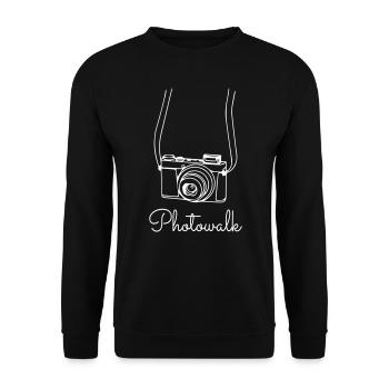 Photowalk Camera - Unisex Pullover - Schwarz - Vorne - Alina (178cm) & Michal (187cm)