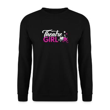Théâtre : Theatre GIRL : Théâtre Acteur - Sweat-shirt Unisexe - noir - Devant - Alina (178cm) & Michal (187cm)