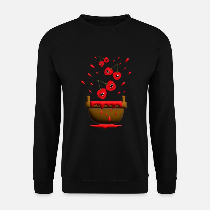 Kirschen, süß und Böse. - Unisex Pullover - Schwarz