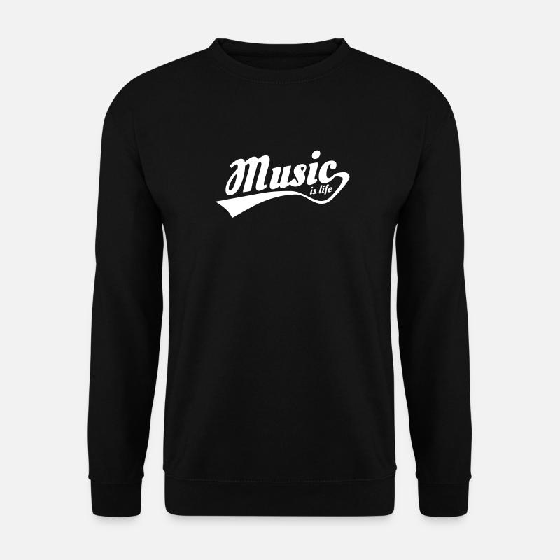 music is life - Unisex Sweatshirt - black