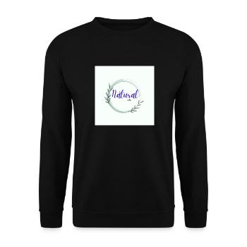 Natural Life rainbow butterfly créa - Sweat-shirt Unisexe - noir - Devant - Alina (178cm) & Michal (187cm)