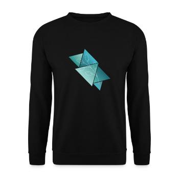 Triangleplant - Sweat-shirt Unisexe - noir - Devant - Alina (178cm) & Michal (187cm)