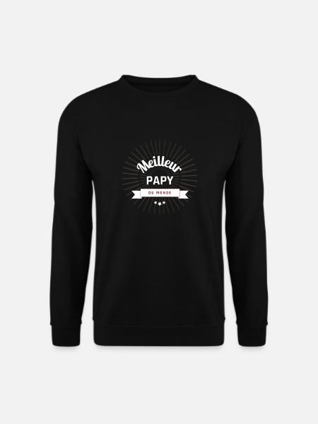 Meilleur Papy du Monde - Sweat-shirt Unisexe - noir