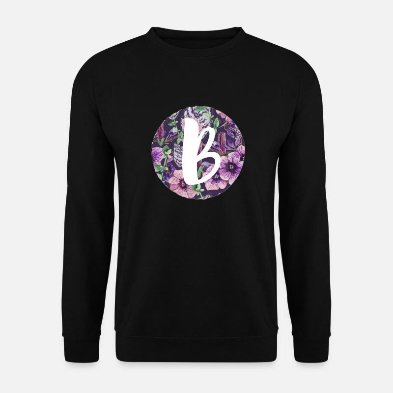 Buchstabe B - Unisex Pullover - Schwarz
