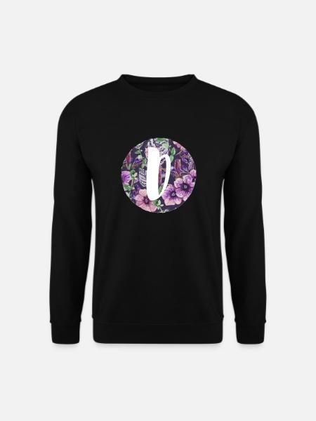 Buchstabe D - Unisex Pullover - Schwarz