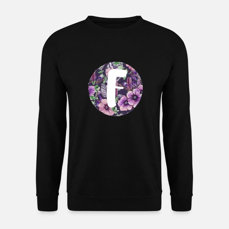 Buchstabe F - Unisex Pullover - Schwarz