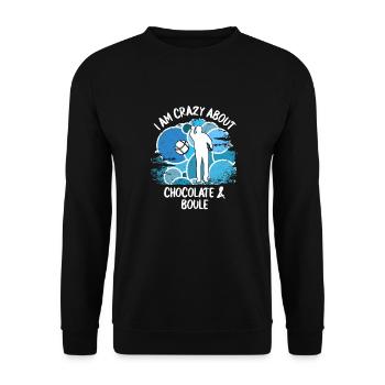 Boule Petanque Boccia Boules Schokolade - Unisex Pullover - Schwarz - Vorne - Alina (178cm) & Michal (187cm)