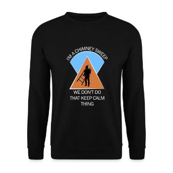 Chimney Sweep Chimney Sweep - Unisex Sweatshirt - black - Front - Alina (178cm) & Michal (187cm)