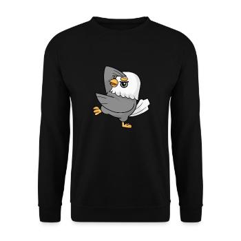 Eagles dance dancercool - Unisex Sweatshirt - black - Front - Alina (178cm) & Michal (187cm)