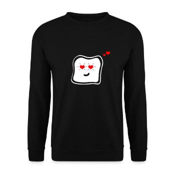 Tartine - Sweat-shirt Unisexe - noir - Devant - Alina (178cm) & Michal (187cm)
